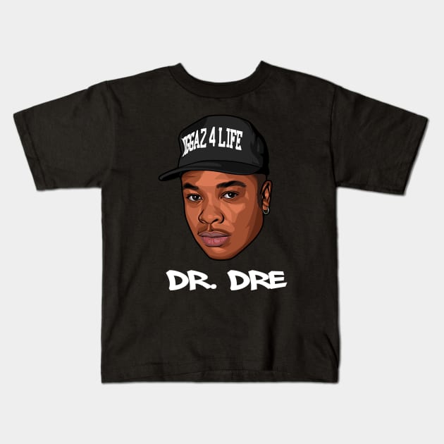 DR. DRE Kids T-Shirt by origin illustrations